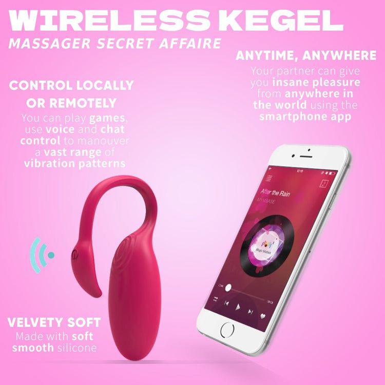 Secret Affaire Wireless Kegel Massager - Sex Toys > Remote Controlled Wireless Vibrator > Long Distance Vibrator > App Controlled Vibrator > Couples Sex Toys - The Secret Affaire